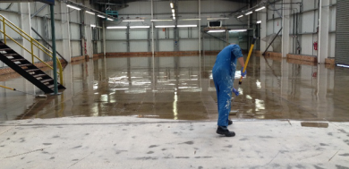 how to stop dust concrete floor